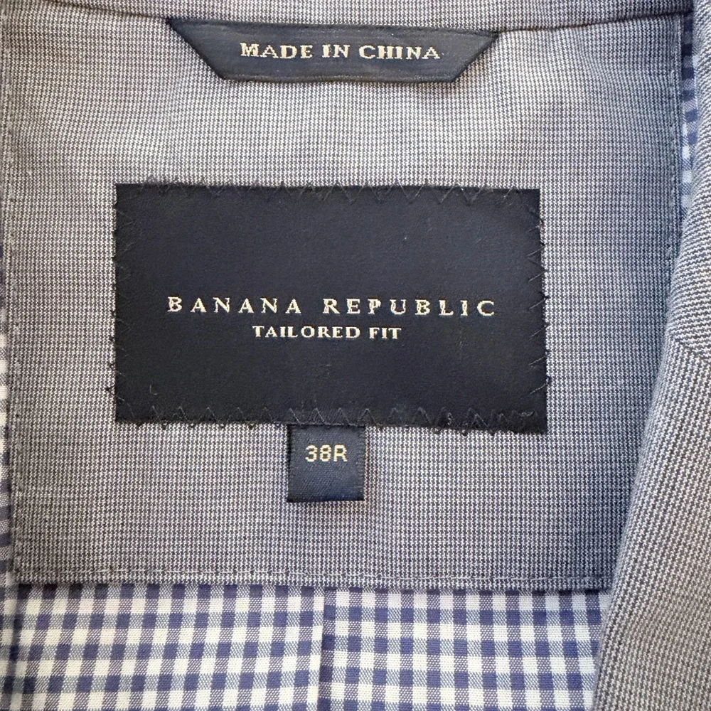 Banana Republic Men's Light Gray Two-Button Sport Coat